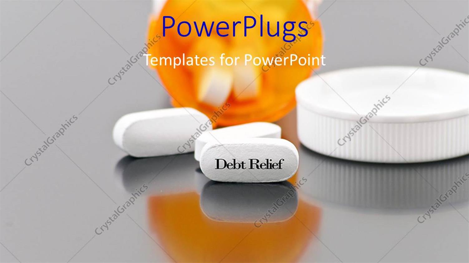 Featuring a Number of Pills with Greyish Background