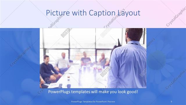 Picture with Caption presentation slide layout