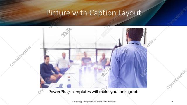 Picture with Caption presentation slide layout