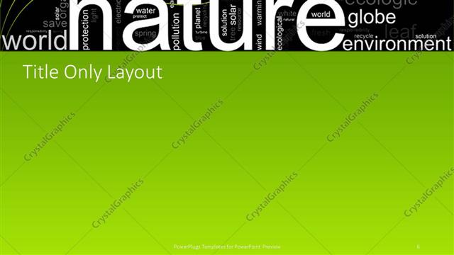 Title Only presentation slide layout