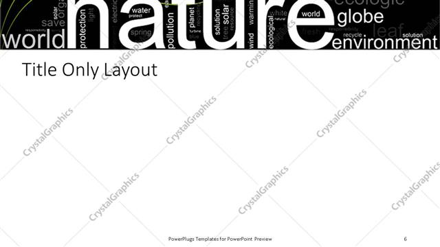 Title Only presentation slide layout