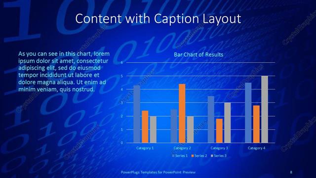 Content with Caption presentation slide layout