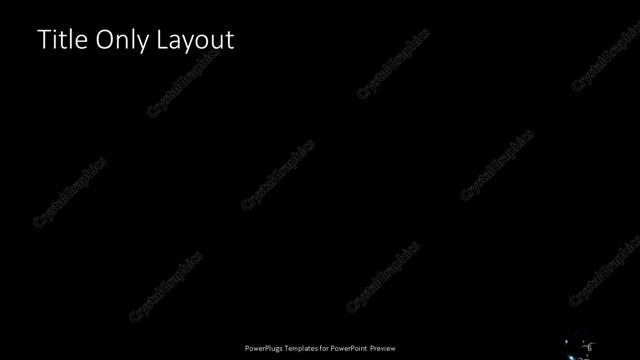 Title Only presentation slide layout