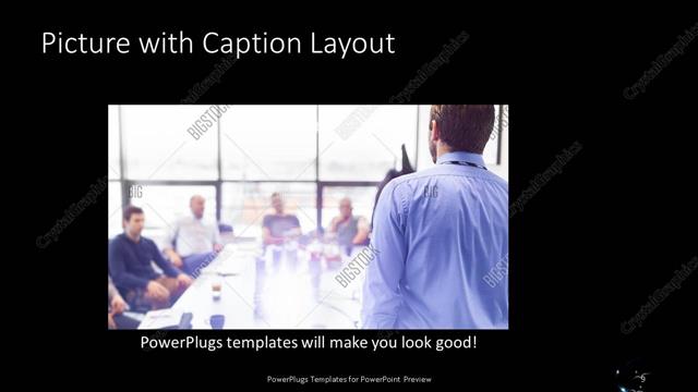 Picture with Caption presentation slide layout