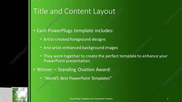 Title and Content presentation slide layout
