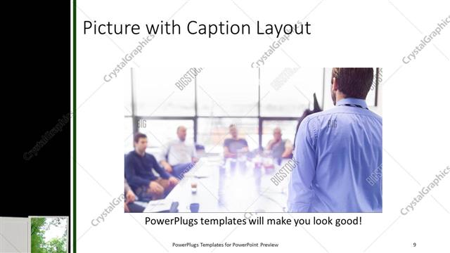 Picture with Caption presentation slide layout