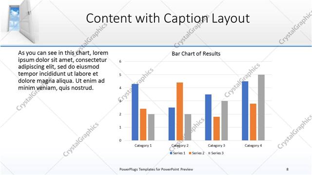 Content with Caption presentation slide layout