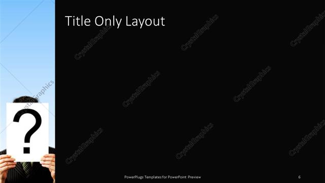 Title Only presentation slide layout