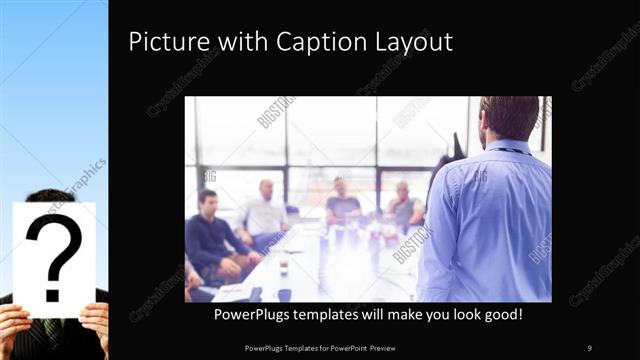 Picture with Caption presentation slide layout