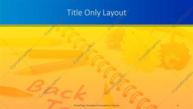 Title Only presentation slide layout