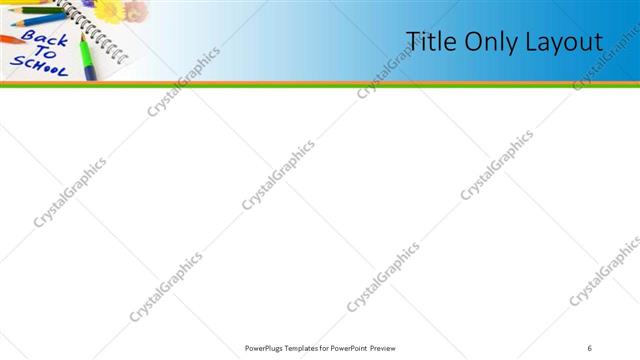 Title Only presentation slide layout