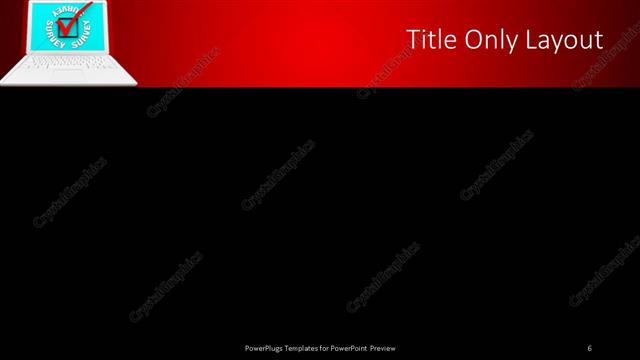 Title Only presentation slide layout
