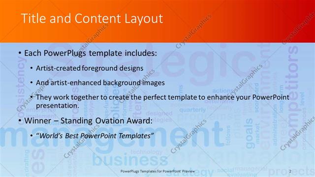 Title and Content presentation slide layout
