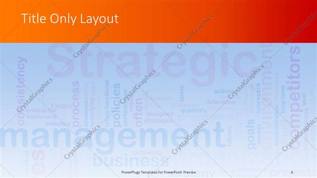 Title Only presentation slide layout