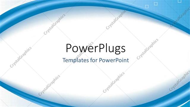  Presentation with shape - A white oval shape with bluish background