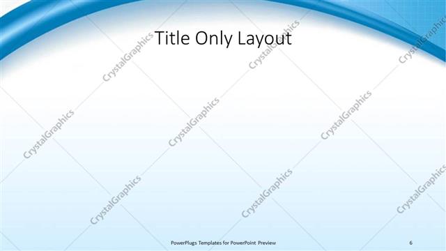 Title Only presentation slide layout