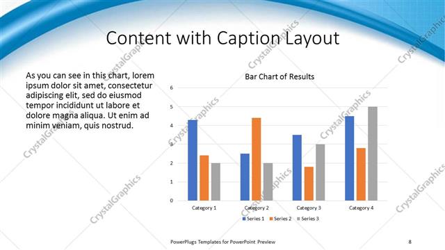 Content with Caption presentation slide layout
