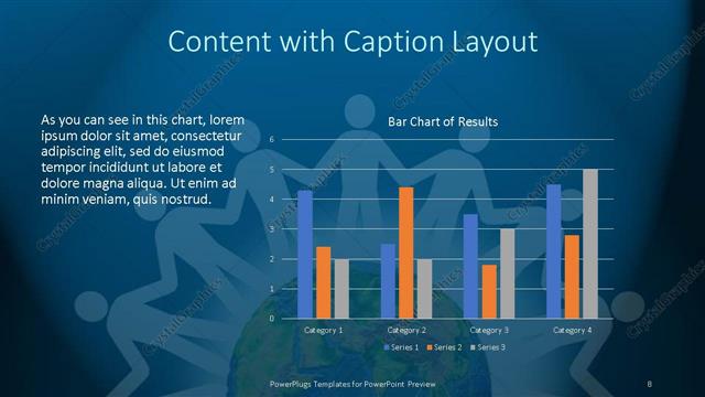 Content with Caption presentation slide layout