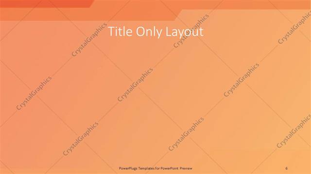 Title Only presentation slide layout