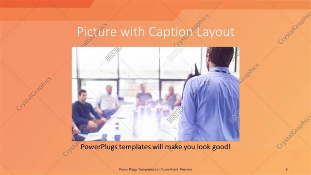 Picture with Caption presentation slide layout