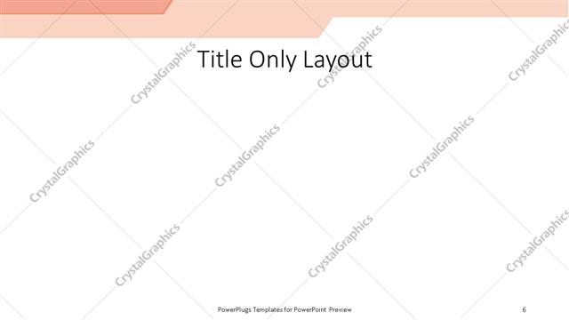 Title Only presentation slide layout