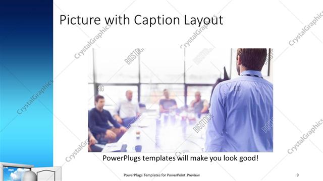 Picture with Caption presentation slide layout