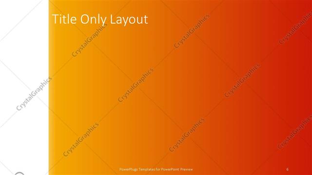 Title Only presentation slide layout