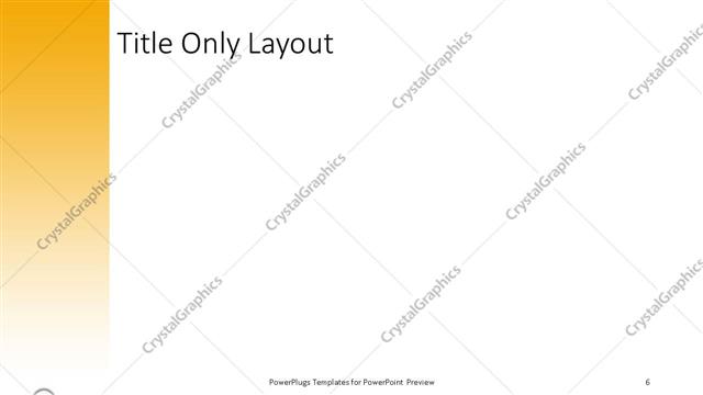 Title Only presentation slide layout