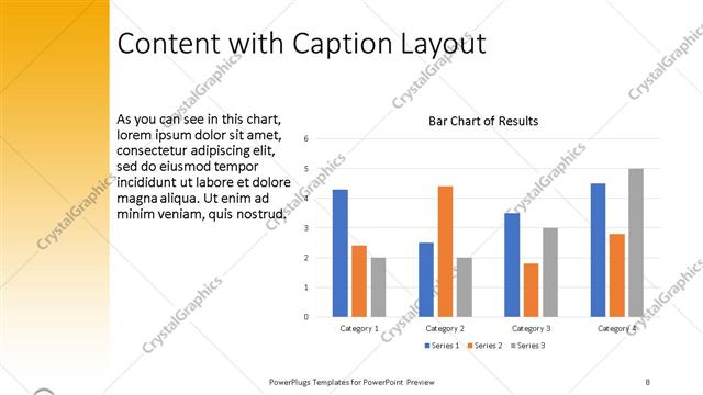 Content with Caption presentation slide layout