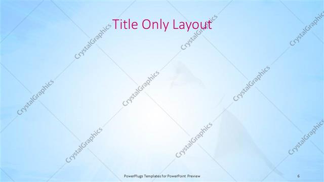 Title Only presentation slide layout