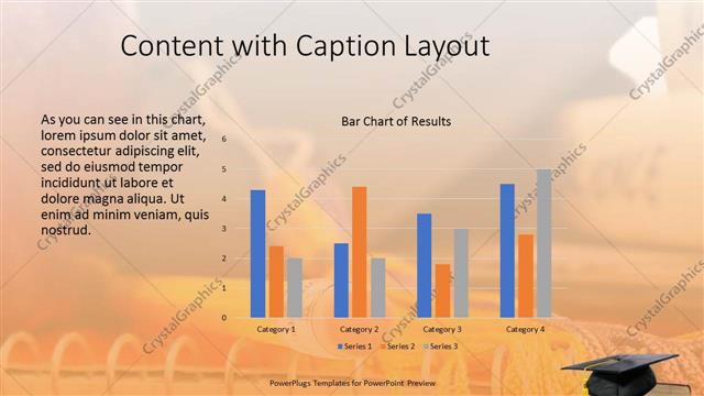 Content with Caption presentation slide layout
