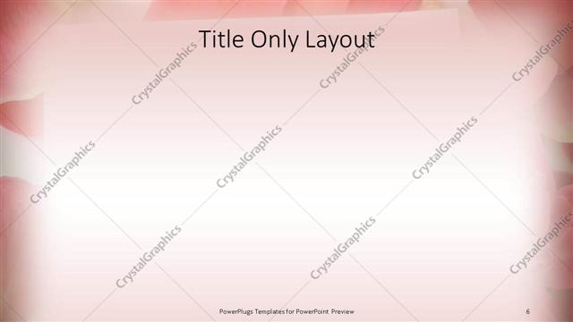 Title Only presentation slide layout