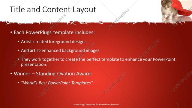 Title and Content presentation slide layout