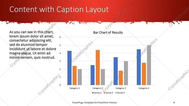 Content with Caption presentation slide layout
