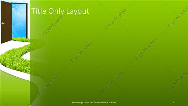 Title Only presentation slide layout