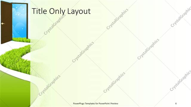 Title Only presentation slide layout