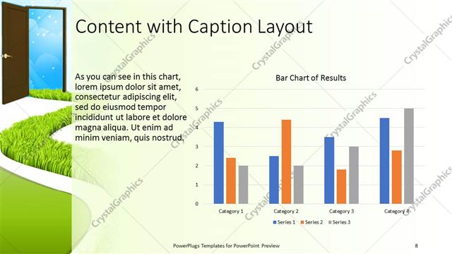Content with Caption presentation slide layout