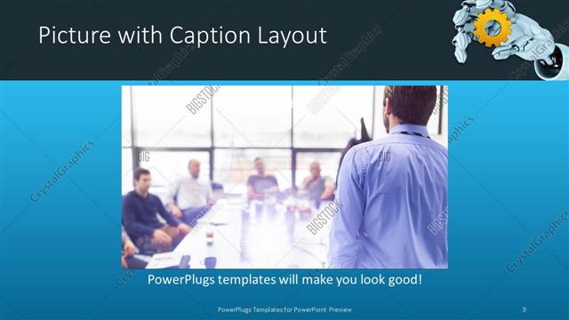 Picture with Caption presentation slide layout