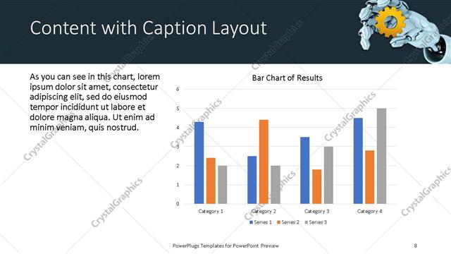 Content with Caption presentation slide layout