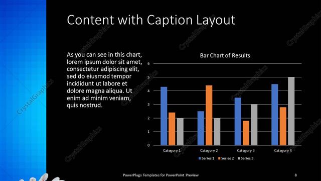 Content with Caption presentation slide layout
