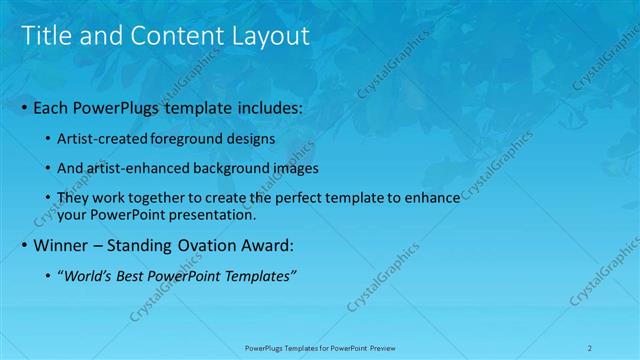 Title and Content presentation slide layout
