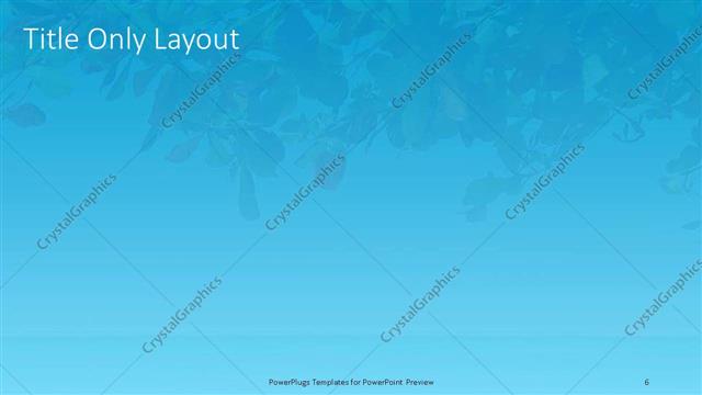 Title Only presentation slide layout