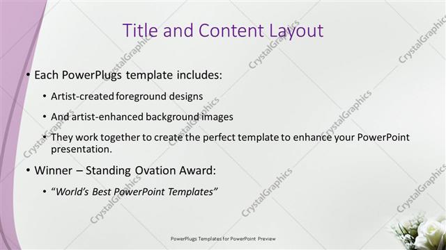 Title and Content presentation slide layout