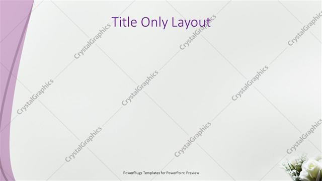 Title Only presentation slide layout