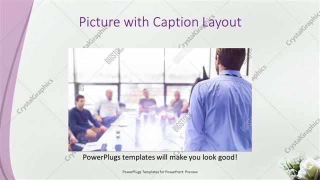 Picture with Caption presentation slide layout