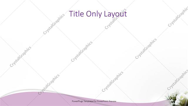 Title Only presentation slide layout