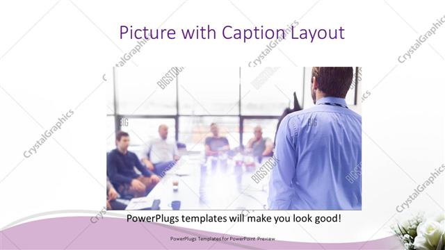 Picture with Caption presentation slide layout