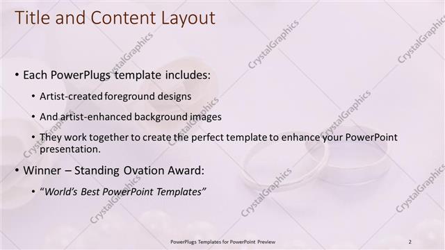 Title and Content presentation slide layout