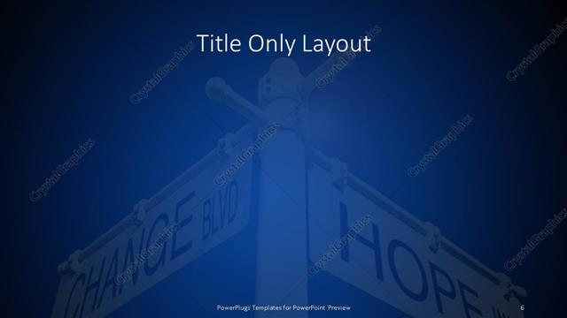 Title Only presentation slide layout