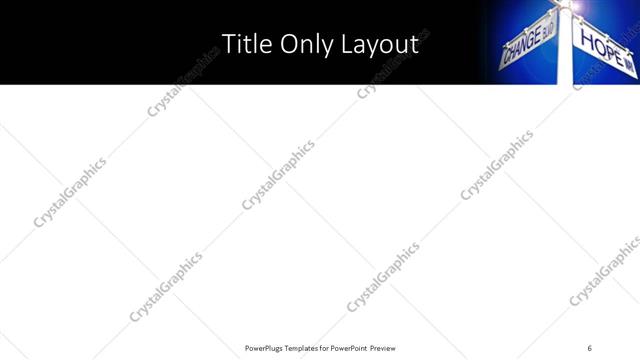 Title Only presentation slide layout